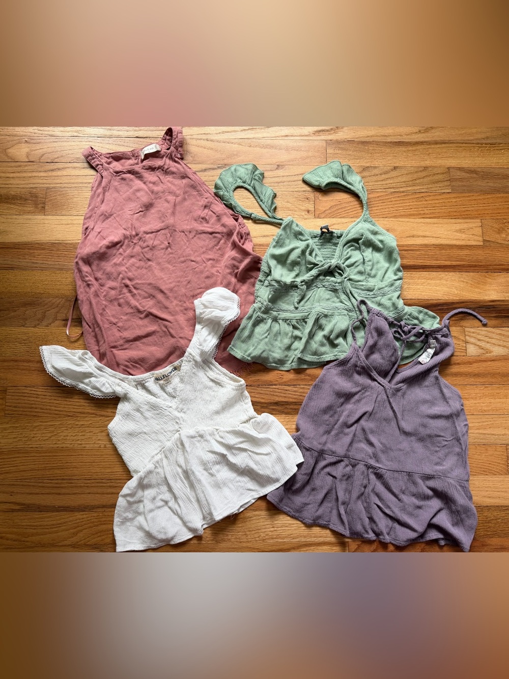 Boho Hippy Tank Top Bundle Size Small - 4 Tops